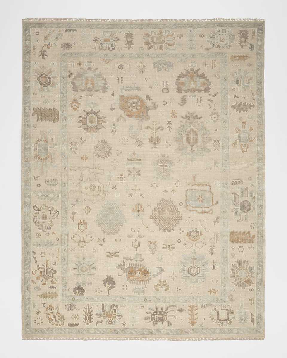Whispers Beige Hand-Knotted Rug, 10' x 14'